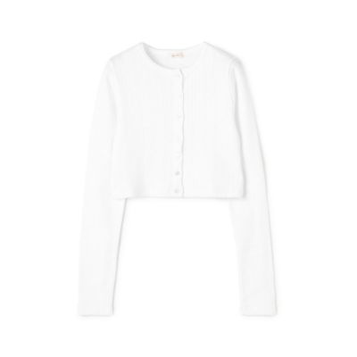 mizuirind アイボリー クロップドカーディガン 50％OFF】mizuiro