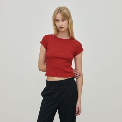 tシャツ アイレットジャージー ミニTシャツ レディース アイレットジャージー ミニTシャツ | maison TOMORROWLAND