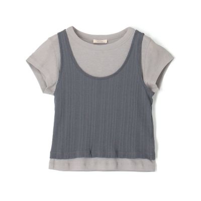 ＜maison TOMORROWLAND＞オーバーレイコットン　レイヤードベビーＴシャツ