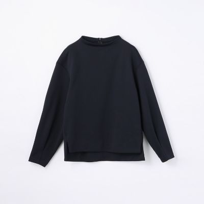 コットンナイロンフリース　ビルドネックプルオーバー