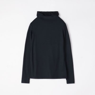 ウールジャージー　フーデッドプルオーバー
