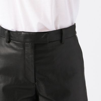 ベビーカーフレザー バミューダパンツ | maison TOMORROWLAND/メゾン