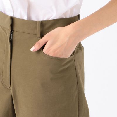 コットンストレッチ　テーパードパンツ