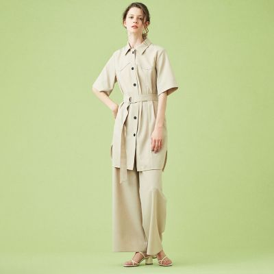 ハイツイストクレープ フレアパンツ | maison TOMORROWLAND/メゾン  