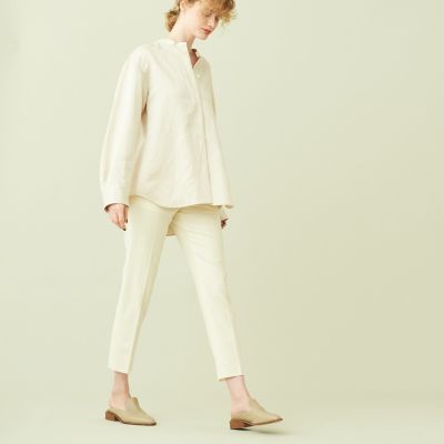 ウールフランネル シガレットパンツ | maison TOMORROWLAND/メゾン