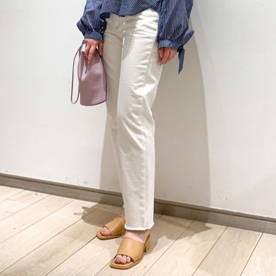 スーピマコットンデニム　スリムパンツ