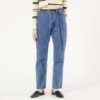 スーピマコットンデニム　スリムパンツ