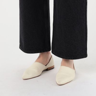 コットンミドルデニム　セミワイドクロップドパンツ