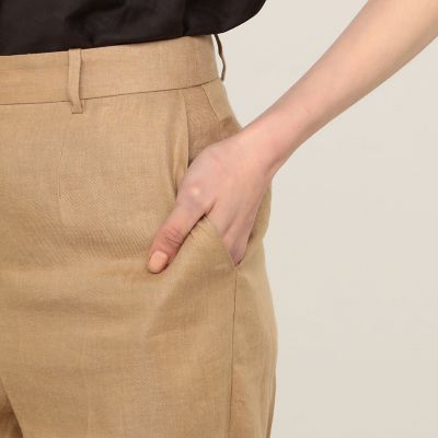 ヘンプツイル　ストレートパンツ