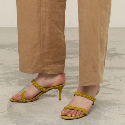 ヘンプツイル　ストレートパンツ