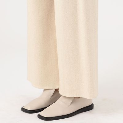 ウールレーヨンナイロンツイード　リラックスパンツ