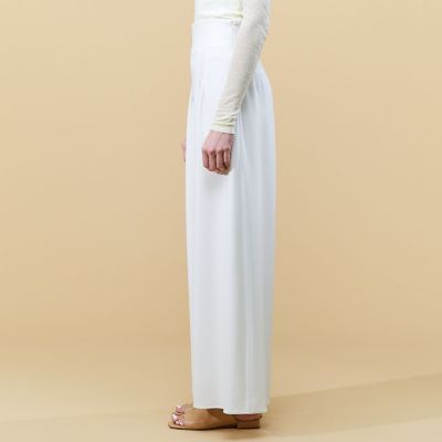ダブルクロス　ハイウエストワイドパンツ