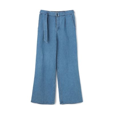＜maison TOMORROWLAND＞フレッシュブルーデニム　ベルテッドパンツ