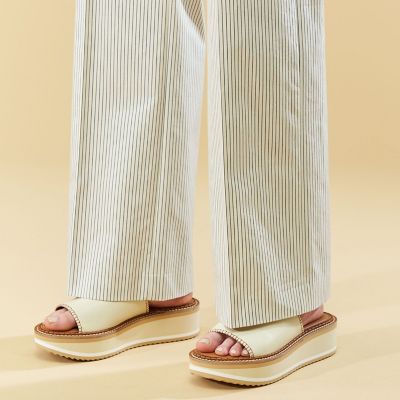 ドライコットンギャバジン　ストレートパンツ