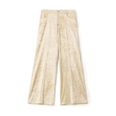 ＜maison TOMORROWLAND＞コットンレーヨンベルベット　ミニフレアパンツ