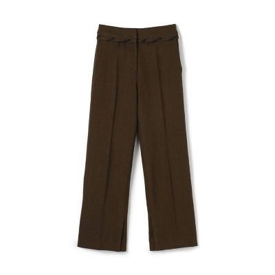＜maison TOMORROWLAND＞コットンリネンキャンバス　センタープレスパンツ