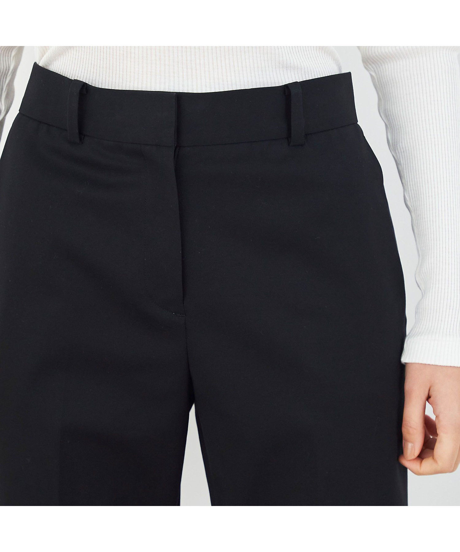 ハイカウントコットンストレッチ クロップドパンツ | maison ハイカウントコットンストレッチ クロップドパンツ | maison