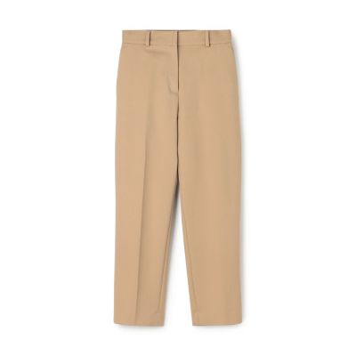 ハイカウントコットンストレッチ クロップドパンツ | maison
