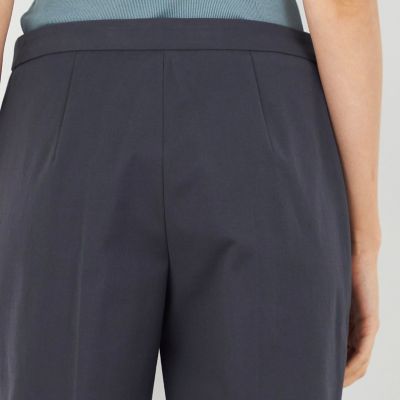 プレーンコットンストレッチ　シガレットパンツ