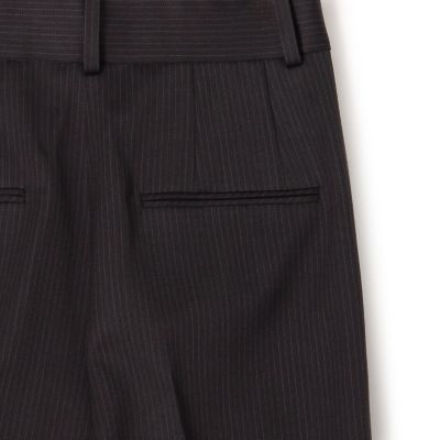ウールドスキン　タックワイドパンツ