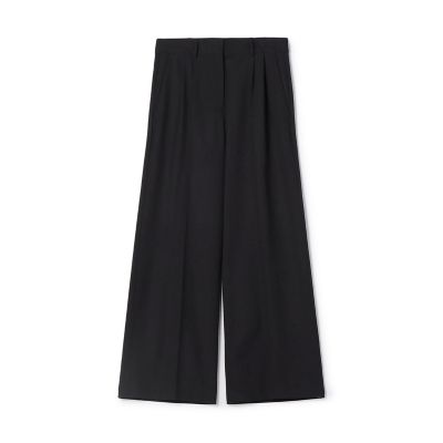 【タイムセール：６月３０日（月）午前９時３０分迄】ハイツイストギャバジン　タックパンツ