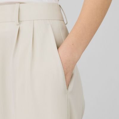 【タイムセール：６月３０日（月）午前９時３０分迄】ハイツイストギャバジン　タックパンツ