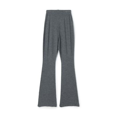 ウーステッドウール　リブフレアパンツ