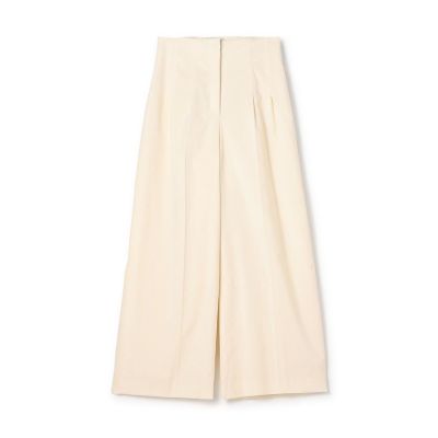 ＜maison TOMORROWLAND＞コットンレーヨンベルベット　クロップドワイドパンツ