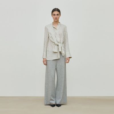 ニットコンビネーション ドローストリングパンツ | maison