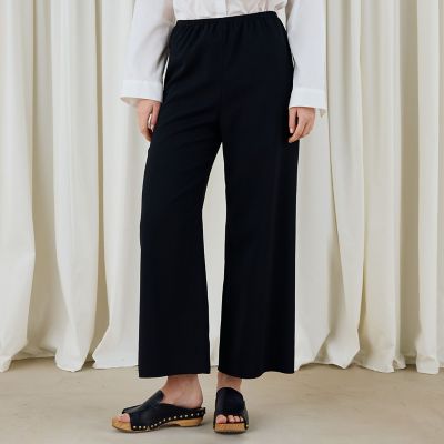 ポリエステルウールバラシャ　リラックスパンツ