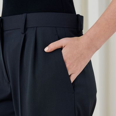 ハイツイストギャバジン　ウエストバンド付きパンツ