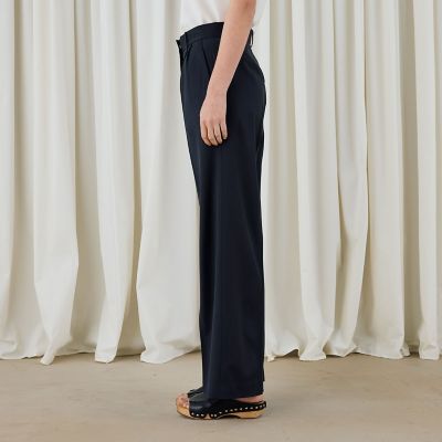 ハイツイストギャバジン　タックパンツ