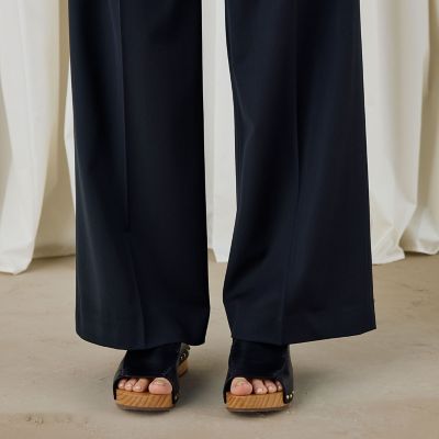 ハイツイストギャバジン　タックパンツ