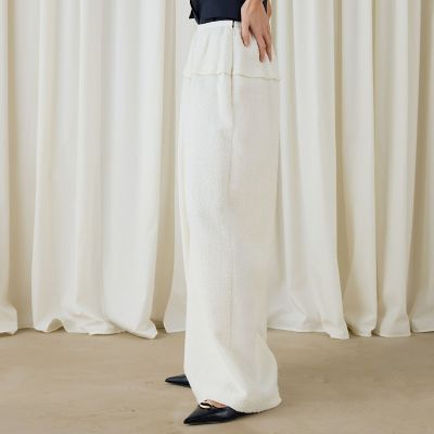 ツイストヤーンツイード　ボリュームパンツ