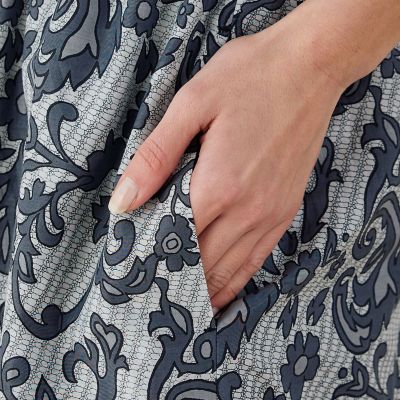 オーナメントプリント　イージーワイドパンツ