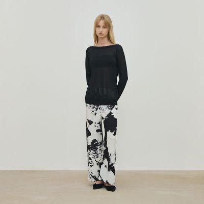 カウハイドプリント リラックスパンツ | maison TOMORROWLAND/メゾン