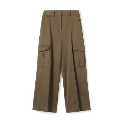 ＜maison TOMORROWLAND＞【予約商品９月中旬以降順次お届け】コットンサテン　カーゴパンツ