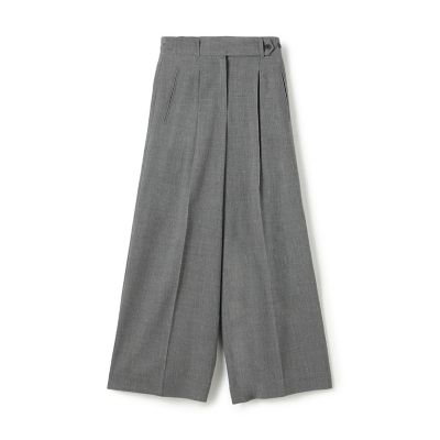 ＜maison TOMORROWLAND＞【予約商品１０月上旬以降順次お届け】ウールジョーゼット　タックワイドパンツ