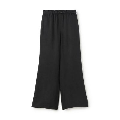 ＜maison TOMORROWLAND＞フィブリルキュプラポリ　ロングベルデッドギャザーパンツ