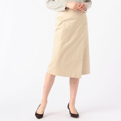 コットンサテン ラップスカート | maison TOMORROWLAND/メゾン