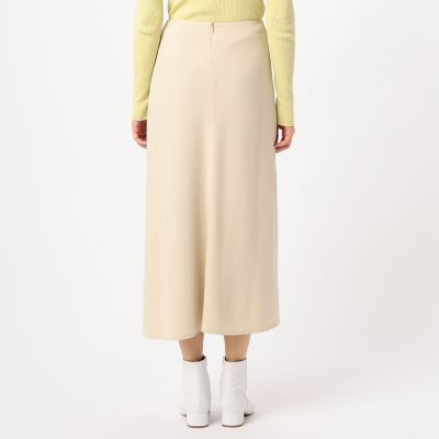 コットンスムース　アシンメトリーフレアスカート