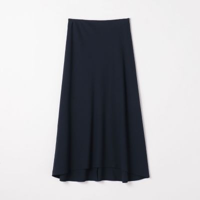 コットンスムース　アシンメトリーフレアスカート