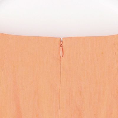 ライトリネンストレッチ　アシンメトリーフレアスカート
