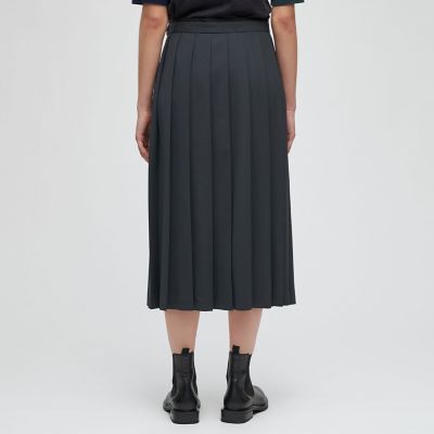 ハイツイストギャバジン プリーツミディスカート | ファッション・服  