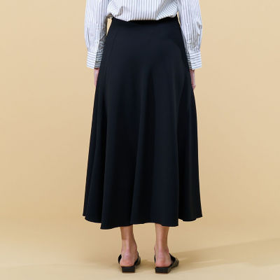 ライトダブルクロス フレアロングスカート | maison TOMORROWLAND