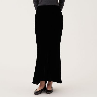 レーヨンベルベット マーメイドスカート | maison TOMORROWLAND/メゾン