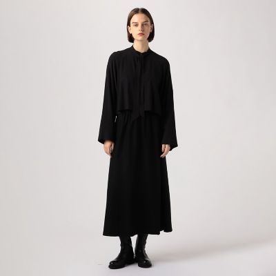 ニットコンビネーション ギャザーフレアスカート | maison