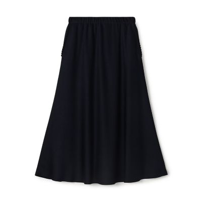 ＜maison TOMORROWLAND＞サテンジョーゼット　セミマーメイドスカート