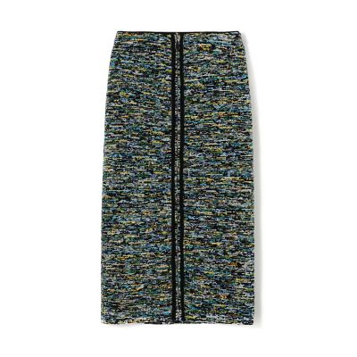 ＜maison TOMORROWLAND＞モザイクモール　ダブルジップ　タイトスカート