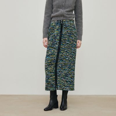 モザイクモール ダブルジップ タイトスカート | maison TOMORROWLAND